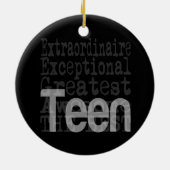 Teen Extraordinaire Keramisch Ornament (Achterkant)