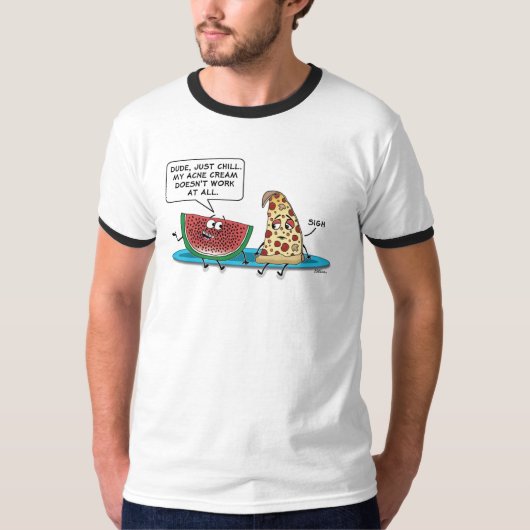Teen Food Acne T-shirt (Voorkant)