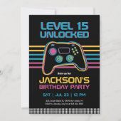 Teen Gaming Gamer Boy Video Game Player Birthday Kaart (Voorkant)