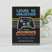 Teen Gaming Gamer Boy Video Game Player Birthday Kaart (Staand voorkant)