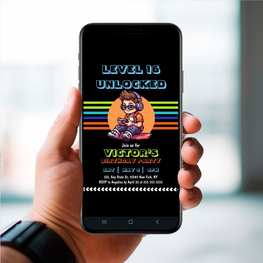 Teen Gaming Gamer Boy Video Game Player Birthday Kaart