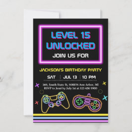 Teen Gaming Gamer Boy Video Game Player Kaart