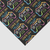 Teen Gaming Gamer Video Game Player Birthday Tissuepapier (Detail)