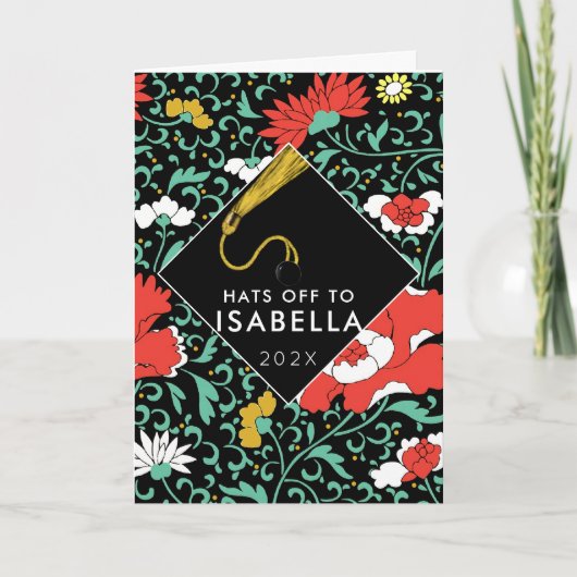 Teen Girl Afstuderen Card Kaart (Voorkant)