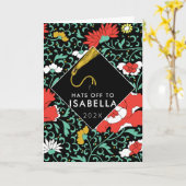 Teen Girl Afstuderen Card Kaart (Gele Bloem)