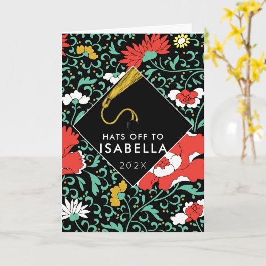 Teen Girl Afstuderen Card Kaart (Gele Bloem)