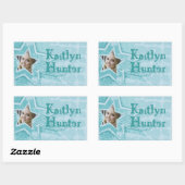 Teen girl aqua blue id name sticker (Vel)