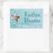 Teen girl aqua blue id name sticker (Tas)