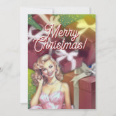 Teen Girl Feestdagenkaart (Voorkant)