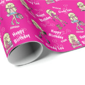 Teen Girl Fun Times Cadeaupapier (Rol Hoek)