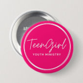 Teen Girl Jeugd Ministerie Button (Voorkant /achterkant)