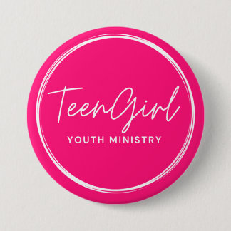 Teen Girl Jeugd Ministerie Button