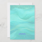 Teen Girl Tropical SUP Verjaardagsfeestje Uitnodig Kaart (Achterkant)