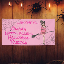 Teen Girl Witch Babes Halloween Party Banner