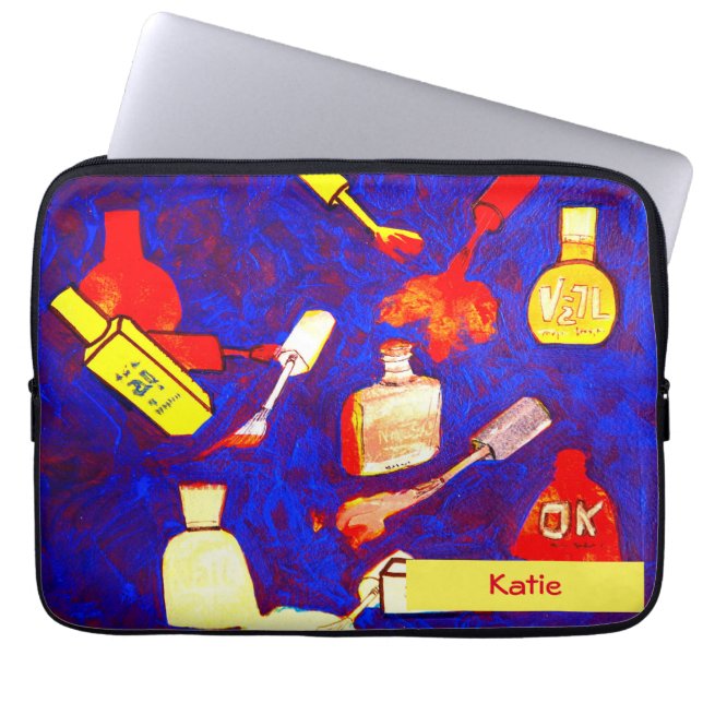 Teen Girls Nail Spa Laptop Sleeve (Voorkant)