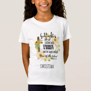 Teen Goddochter Gift - Persoonlijk Proverb Quote T-shirt