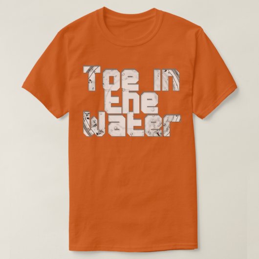 Teen in het water t-shirt (Design voorkant)