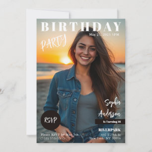 Teen Magazine Hoesje Verjaardag Kaart