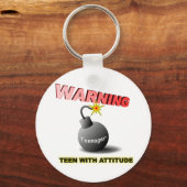Teen met houding sleutelhanger (Voorkant)