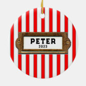 Teen Music Keramisch Ornament (Achterkant)