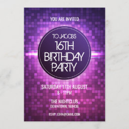 Teen Night Club Verjaardagsfeest Kaart