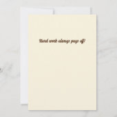 Teen op een stapel boeken aankondiging (Achterkant)