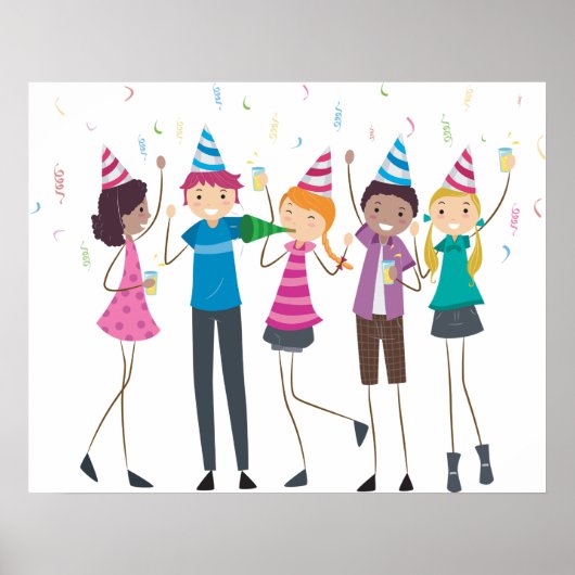 Teen-partij Poster (Voorkant)