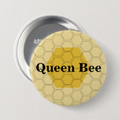 Teen Queen Bee Honeycomb Gepersonaliseerd Ronde Button 7,6 Cm (Voorkant /achterkant)