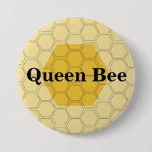 Teen Queen Bee Honeycomb Gepersonaliseerd Ronde Button 7,6 Cm