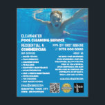 Teen Swimmer-portret, reiniging zwembad Flyer<br><div class="desc">Teen Swimmer Portrait,  Swimming Pool Cleaning Service Adverteren Flyer door de Visitekaartje Store.</div>