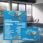 Teen Swimmer-portret, reiniging zwembad Flyer<br><div class="desc">Teen Swimmer Portrait,  Swimming Pool Cleaning Service Adverteren Flyer door de Visitekaartje Store.</div>