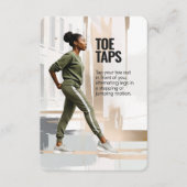 Teen Taps Fitness Kaart met Blue Backing (Voorkant)