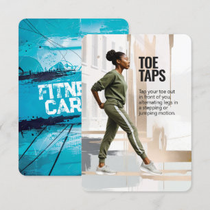 Teen Taps Fitness Kaart met Blue Backing