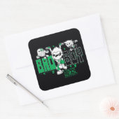 Teen Titans Go! | "Bad Boy" Robin, Cyborg, & BB Vierkante Sticker (Envelop)