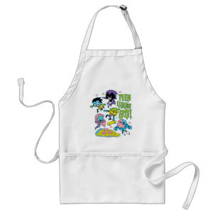 Teen Titans Go! Gnarly 90's Pizza Grafisch Standaard Schort