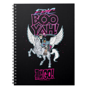 Teen Titans Go!   Krijger Cyborg rijdt op Pegasus Notitieboek