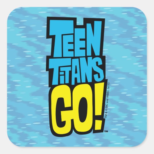 Teen Titans Go! | Logo Vierkante Sticker (Voorkant)