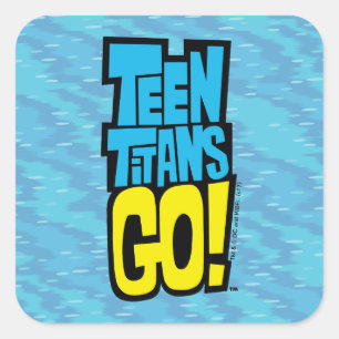 Teen Titans Go!   Logo Vierkante Sticker