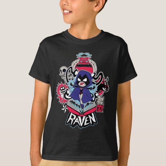 Teen Titans Go! | Raven Demonic Powers Graphic T-shirt (Voorkant)