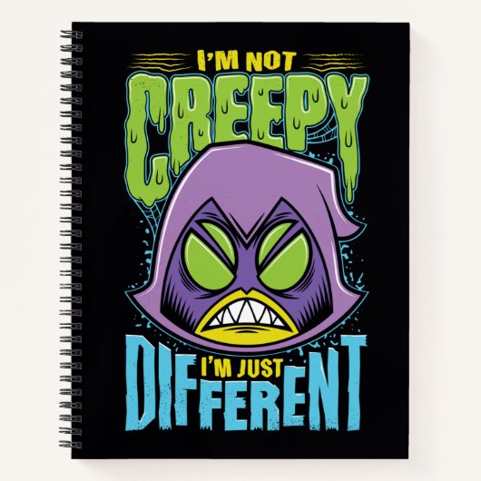 Teen Titans Go! | Raven "Not Creepy I'm Different" Notitieboek (Voorkant)