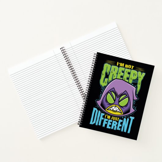Teen Titans Go! | Raven "Not Creepy I'm Different" Notitieboek (Binnen)