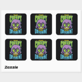 Teen Titans Go! | Raven "Not Creepy I'm Different" Vierkante Sticker (Vel)