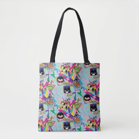 Teen Titans Go! | Retro 90's Group Collage Tote Bag (Voorkant)
