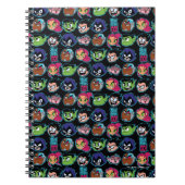 Teen Titans Go! | Titans Hoofd Patroon Notitieboek (Voorkant)