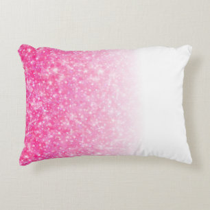 Teen Tween Girls Sparkly Pink Ombre Accent Kussen