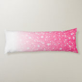 Teen Tween Girls Sparkly Pink Ombre Lichaamskussen (Achterkant)