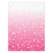 Teen Tween Girls Sparkly Pink Ombre Tafelkleed (Voorkant)