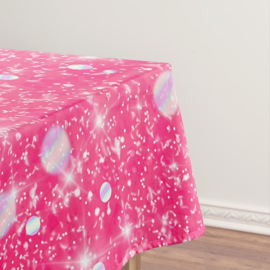 Teen Tween Girls Sparkly Pink Ombre Tafelkleed (Voorbeeld)