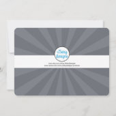 Teen/Tween Graffiti Brick Wall Birthday Boy Party Kaart (Achterkant)