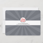 Teen/Tween Graffiti Brick Wall Birthday Boy Party Kaart (Achterkant)